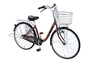 自転車中古 MARUKIN keymest 内装3段変速 ステンレスカゴ鍵付き タイヤ 