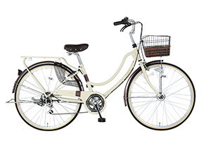 ベージュ／Lydiare（リディアーレ）［26インチ］［外装6段変速］［クラス27キャリア］