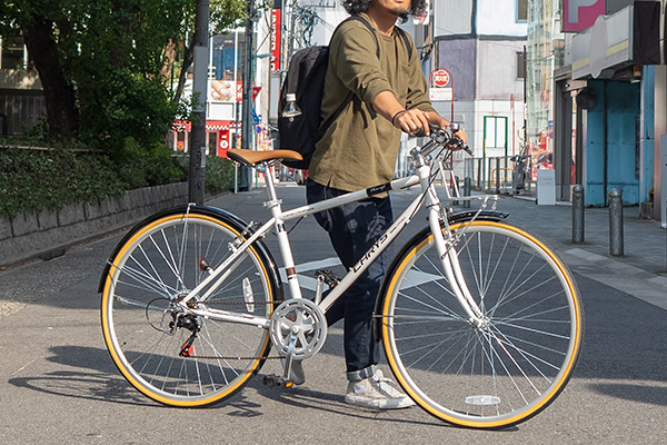 バイク　自転車　ラバーグリップ ホワイト クラシックタイプ　ストリート