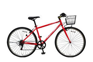 レッド／カゴ付きRIGHTPATH(ライトパース)［外装6段変速］