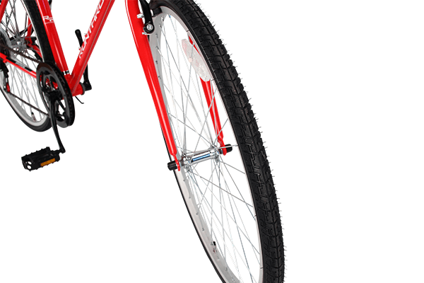 タイヤサイズ700×35Cのクロスバイクとしては少し分厚いタイヤを装備。