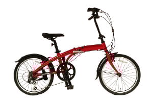 クラシックレッド／cyma connect［外装6段変速］［アルミフレーム］［20インチ］［折りたたみ］