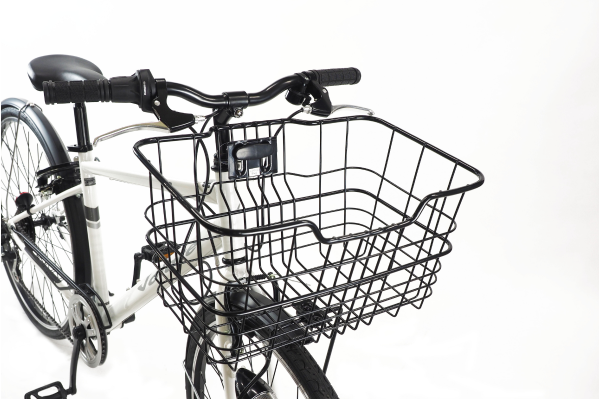 たっぷり入る！前後カゴ付き自転車！