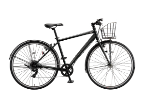 E.Xブラック／【通学自転車まるごとセット】カゴ付きTB1 ［アルミフレーム］［27インチ］［外装7段変速］