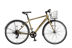 T.Xランドベージュ／【通学自転車まるごとセット】カゴ付きTB1 ［アルミフレーム］［27インチ］［外装7段変速］