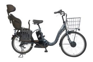 マットブルー／ヘッドレスト付チャイルドシート搭載TDH-408L［内装3段変速］［24/20インチ］