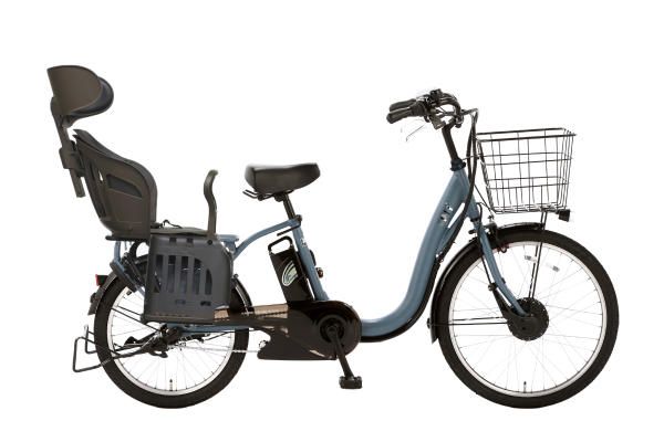 【電動自転車・電動アシスト自転車】PELTECH ヘッドレスト付チャイルドシート搭載TDH-408L［内装3段変速］［24/20インチ］