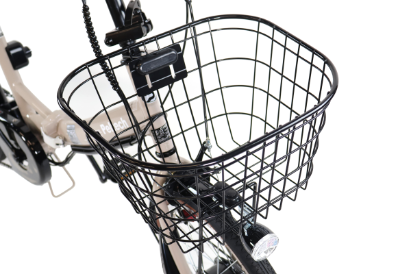 前かご標準装備のためお買い物にも便利です。