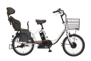 ホワイト／ヘッドレスト付チャイルドシート搭載TDN-207L ［内装3段変速］［20インチ］