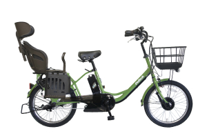 ヘッドレスト付チャイルドシート搭載TDN-207LP PELTECH 子供乗せ自転車