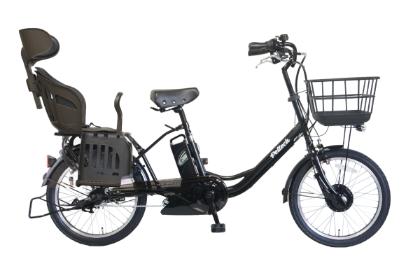 ヘッドレスト付チャイルドシート搭載TDN-207LP PELTECH 子供乗せ自転車