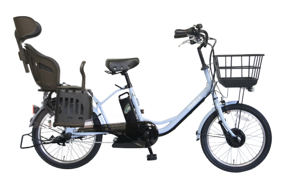 ヘッドレスト付チャイルドシート搭載TDN-207LP PELTECH 子供乗せ自転車  