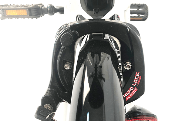 高強度のダイキャストリング錠で盗難対策もバッチリ！