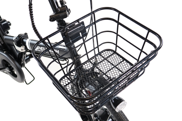 前かご標準装備のためお買い物にも便利です。