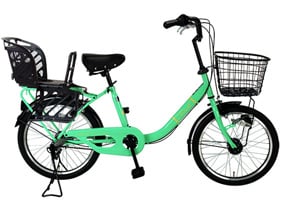 ／チャイルドシート搭載ティーク［内装3段変速］［20インチ］［クラス27キャリア］