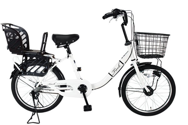 SHIKISHIMA チャイルドシート搭載ティーク 子供乗せ自転車 20インチ