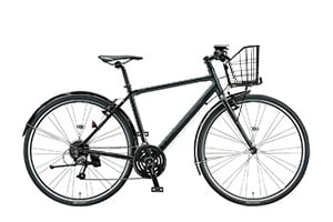 マット＆グロスブラック／フェンダー・カゴ付CYLVA F24 / XB1 ［アルミフレーム］［外装24段変速］