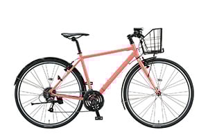 E.Xアーバンコーラル／フェンダー・カゴ付CYLVA F24 / XB1 ［アルミフレーム］［外装24段変速］