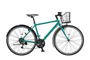 E.Xコバルトグリーン／フェンダー・カゴ付CYLVA F24 / XB1 ［アルミフレーム］［外装24段変速］