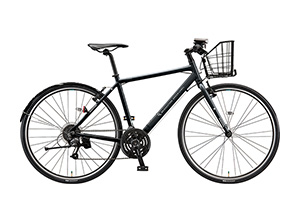 マット＆グロスブラック／フェンダー・カゴ付CYLVA F24 / XB1 ［アルミフレーム］［外装24段変速］