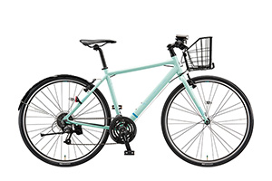 E.Xミストグリーン／フェンダー・カゴ付CYLVA F24 / XB1 ［アルミフレーム］［外装24段変速］