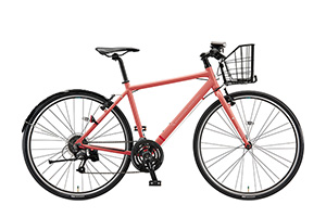 E.Xアーバンコーラル／フェンダー・カゴ付CYLVA F24 / XB1 ［アルミフレーム］［外装24段変速］