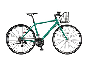 E.Xコバルトグリーン／フェンダー・カゴ付CYLVA F24 / XB1 ［アルミフレーム］［外装24段変速］