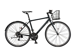 マット＆グロスブラック／フェンダー・カゴ付CYLVA F24 / XB1 ［アルミフレーム］［外装24段変速］