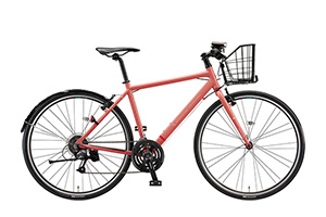 E.Xアーバンコーラル／フェンダー・カゴ付CYLVA F24 / XB1 ［アルミフレーム］［外装24段変速］