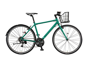 E.Xコバルトグリーン／フェンダー・カゴ付CYLVA F24 / XB1 ［アルミフレーム］［外装24段変速］