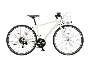 P.Xスノーホワイト／フェンダー・カゴ付CYLVA F24 / XB1 ［アルミフレーム］［外装24段変速］