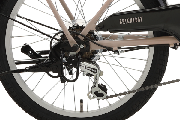 ミキールさま専用　自転車 ベージュ　小径車　アサヒサイクル　ブライトデイ　20イ お客様紹介♬ブライトデイ！新色です！ | コンズサイクルの