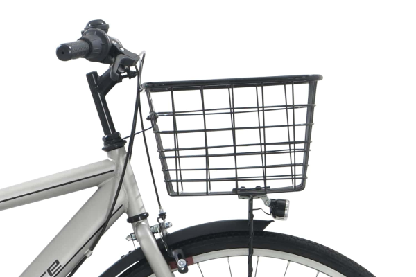 confidence グレー自転車 バスケット付き confidence グレー自転車 バスケット付き