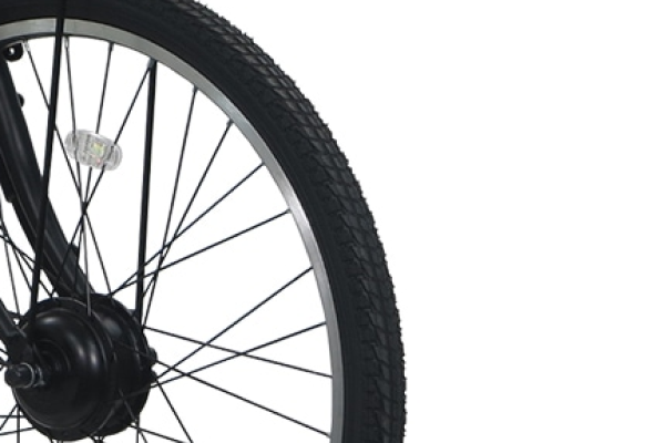 太めのタイヤで衝撃吸収性も抜群。