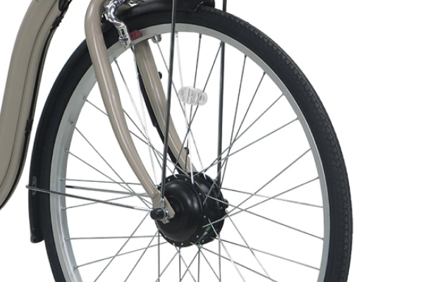 摩耗しにくい仕様のタイヤ。