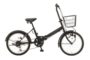 ツヤケシブラック／ジオクロス ミニ［外装6段変速］［20インチ］［折りたたみ］