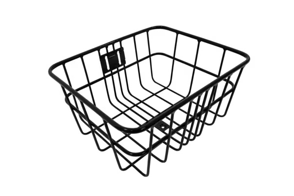 横幅415mm、奥行350mm、縦幅200mmの大型バスケットで荷物がたっぷり入ります。