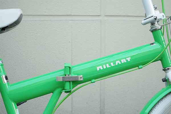 美品　折りたたみ自転車　6変速　20インチ 緑色　CASTROL NO.66 MILLART(ミラート) サイモト(SAIMOTO) 折りたたみ自転車 20インチ