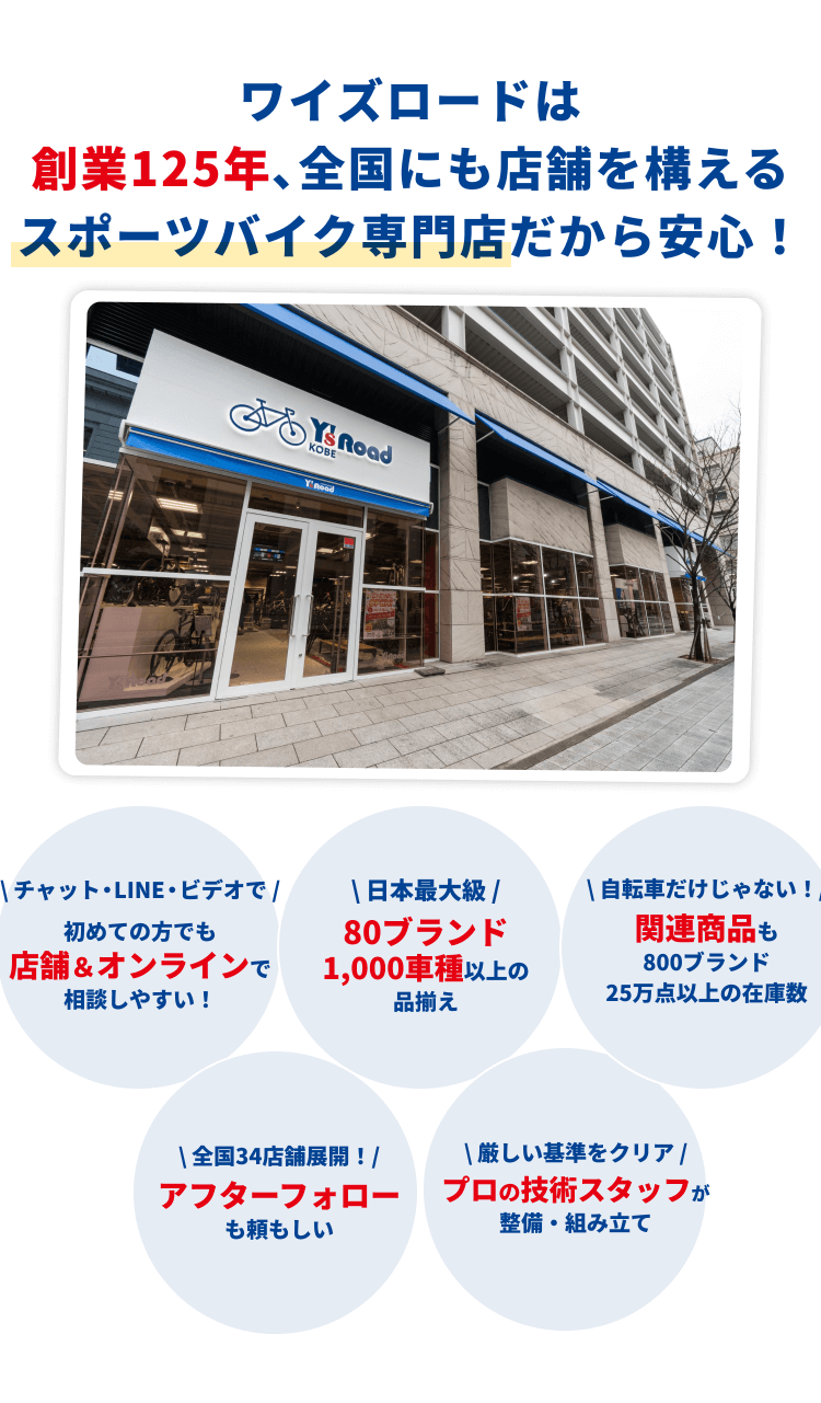 Y's Road - サイマ店 - | 自転車通販「cyma -サイマ-」人気自転車が
