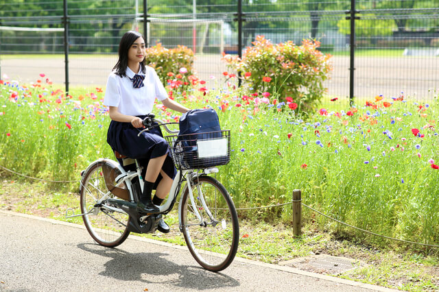 jk 自転車通学 見られる