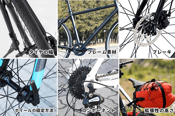グラベルロード選びにおすすめのポイントは6つ