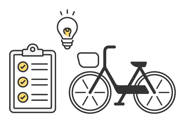 6つの質問で、あなたにあう自転車の特徴をご案内します