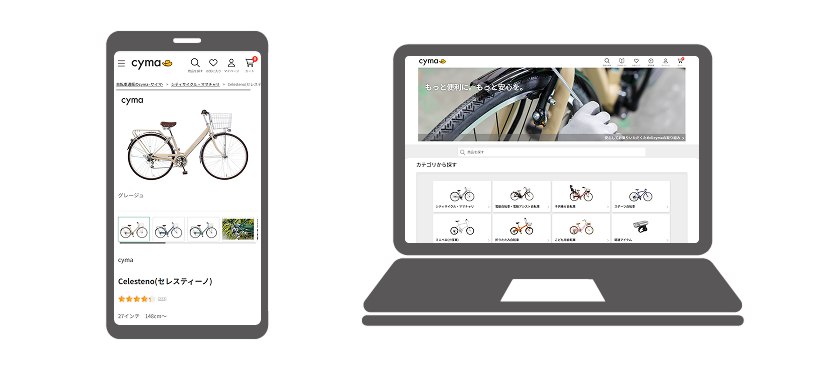 お好みの自転車をカートに入れて注文