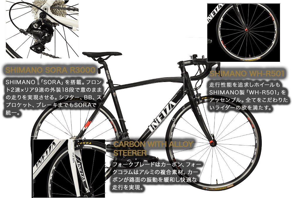 INFIZA クロスバイク INFIZA（インフィーザ）のロードバイク・クロスバイク | 自転車通販