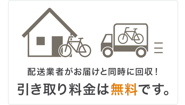 不要自転車の無料引き取り・下取り | 自転車通販「cyma -サイマ 不要自転車の無料引き取り・下取り | 自転車通販「cyma -サイマ