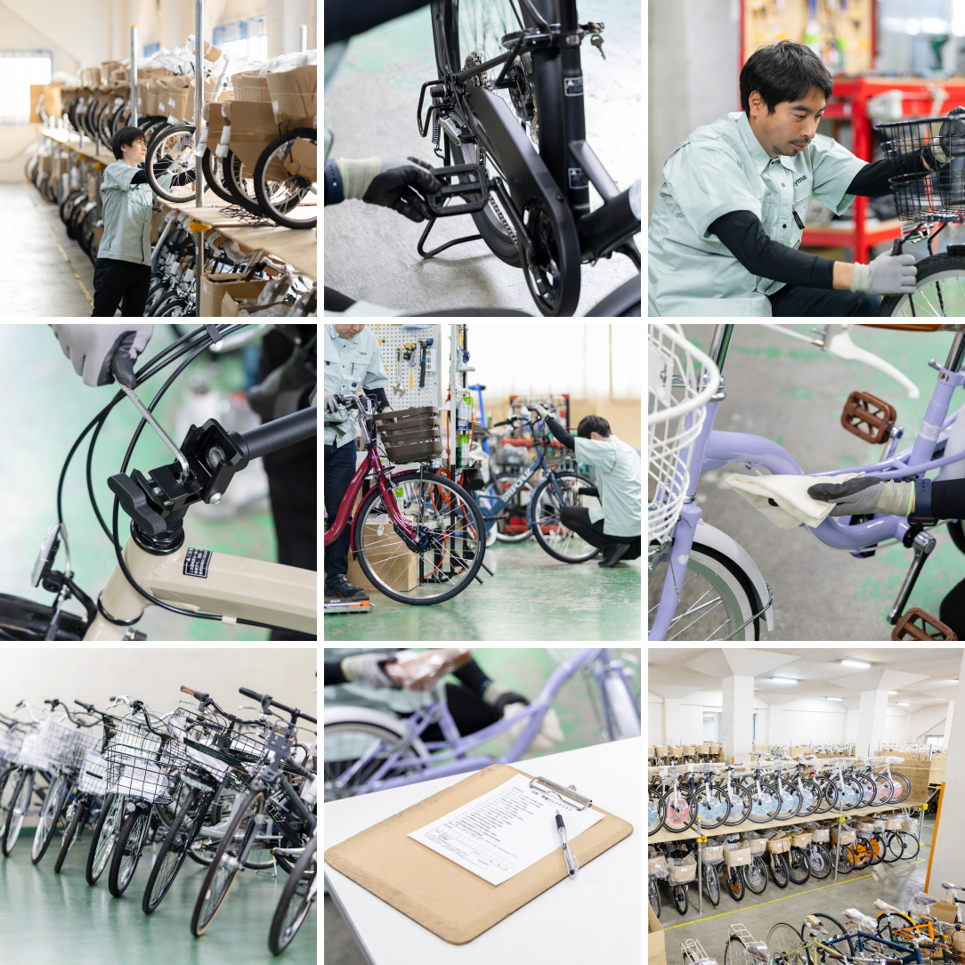 届いてすぐに乗れる丁寧に整備された自転車を自宅までお届け