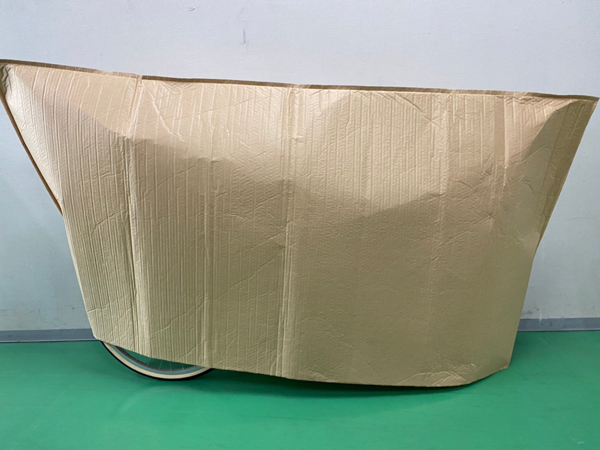 傷防止カバー(気泡緩衝材)を付けたままお渡しする場合