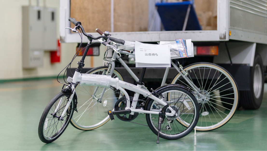 JIS規格と独自の厳格な点検を経て、国の品質基準をクリアした自転車のみを出荷。