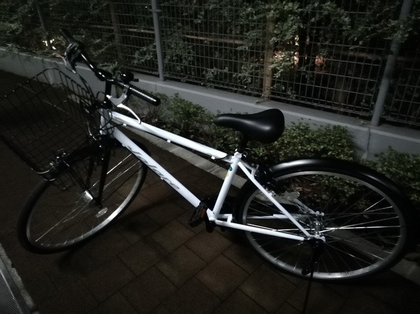 ママチャリより快適，車体がもう少し軽いとよかった