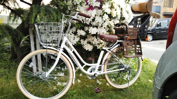 子供乗せ自転車デビュー